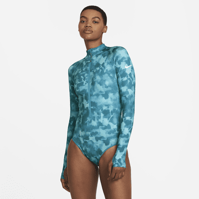 Nike Women s Long Sleeve 1 Piece Swimsuit. Nike